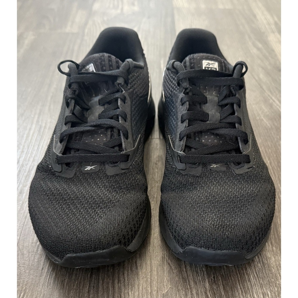 Men's 7 Reebok Nano X3 Core Black Pewter Shoes Sneakers Cross Train Women's 8.5 - Picture 6 of 11